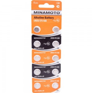 Батарейка часовая Minamoto AG6 LR920, 10 card 55006
