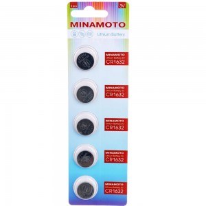 Батарейка Minamoto литий CR1632, 5 card 81632