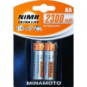 Аккумулятор Minamoto AA, 2300mAh, 2 Card 3121