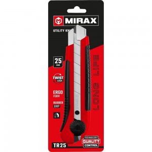 Нож MIRAX с винтовым фиксатором 25 мм 09129