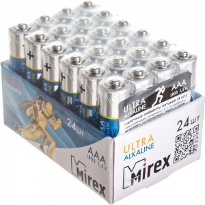 Батарея Mirex, щелочная LR03 / AAA 1,5V 24 шт showbox 23702-LR03-B24
