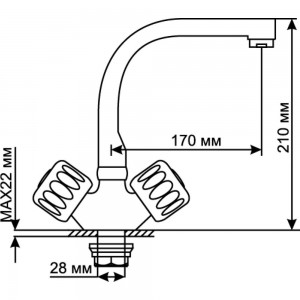 Смеситель для кухни MIXLINE ML02-031 522121