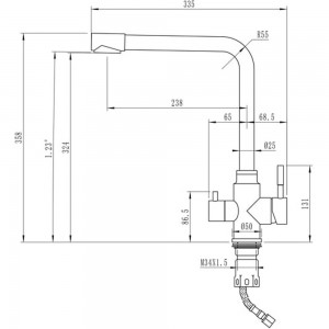 Смеситель для кухни MIXLINE MLSS-0320 505149