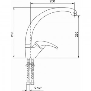 Смеситель для кухни MIXLINE ML-GS01 307 526182