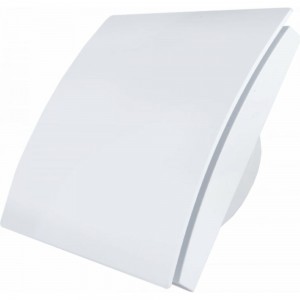 Вытяжной бесшумный вентилятор для ванной MMOTORS JSC ММР 100 пластик белый, тонкий 0702