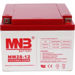 Батарея аккумуляторная АКБ MМ28-12 12В 28Ач MNB MМ28-12