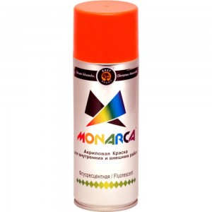 Аэрозольная краска MONARCA флуоресцентная Красный 41001