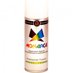 Аэрозольная краска MONARCA флуоресцентная Белый 41010