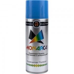 Аэрозольная краска MONARCA флуоресцентная Синий 41004