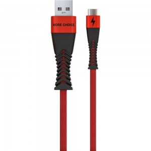 Дата-кабель More Choice Smart USB 3.0A для Type-C нейлон 1м K41Sarb