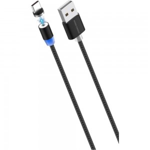 Дата-кабель More Choice Smart USB 3.0A для Type-C Magnetic нейлон 1м K61Sag