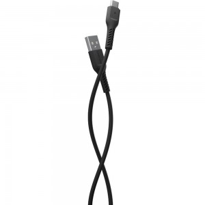 Дата-кабель More Choice USB 2.0A для Type-C TPE 1м K16a Black