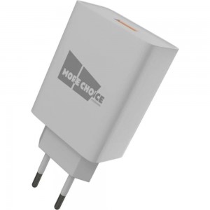 Сетевое зарядное устройство More Choice 1USB 3.0A QC3.0 для micro USB быстрая зарядка NC52QCm White