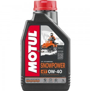 Масло для снегоходов Snowpower 4T 0W40 1 л MOTUL 105891