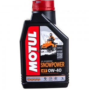 Масло для снегоходов Snowpower 4T 0W40 1 л MOTUL 105891