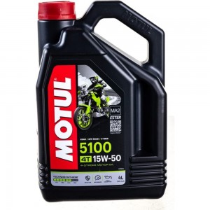 Моторное масло 5100 4T SAE 15W50 4 л MOTUL 112159