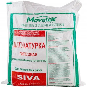 Штукатурка Movatex SIVA 5 кг Т02398