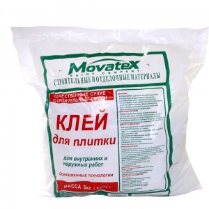 Клей для плитки Movatex 5 кг Т02375