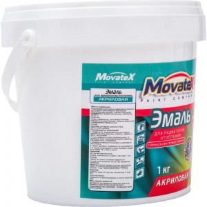 Эмаль Movatex для радиаторов, акриловая, 1 кг Т03371