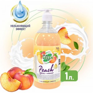 Увлажняющее крем-мыло MR.GREEN Peach 1 л ПЭТ 43090