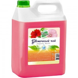 Антибактериальное жидкое мыло MR.GREEN Цветочный чай, 5 л ПНД 40815