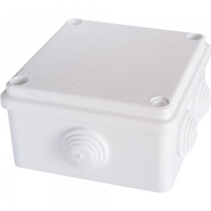 Распаячная влагозащищенная коробка MTG с 6 вводами настенная 100x100x50 с болтами IP65 31393