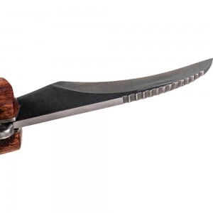 Нож грибника МУЛЬТИДОМ со щеточкой, деревянная ручка AN84-127