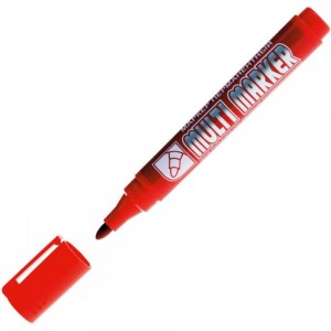 Перманентный маркер Munhwa Crown Multi Marker красный, пулевидный, 3мм CPM-800