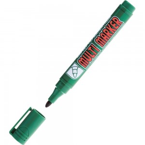 Перманентный маркер Munhwa Crown Multi Marker зеленый, пулевидный, 3мм CPM-800