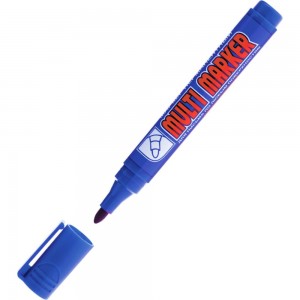 Перманентный маркер Munhwa Crown Multi Marker синий, пулевидный, 3мм CPM-800