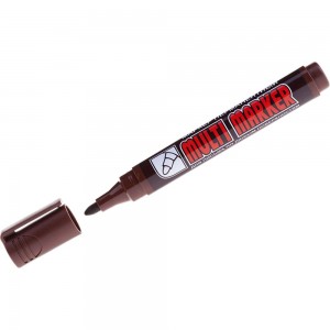 Перманентный маркер Munhwa Crown Multi Marker коричневый, пулевидный, 3мм CPM-800