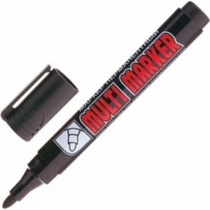 Перманентный маркер Munhwa Crown Multi Marker черный, пулевидный, 3мм CPM-800
