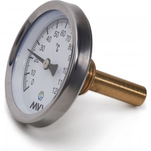 Аксиальный термометр MVI 0C-120C, D63 мм, погружной, подключение G1/2 AT.63120.04