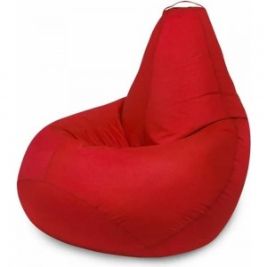 Кресло-мешок Mypuff Груша, красный, размер стандарт, оксфорд b_025