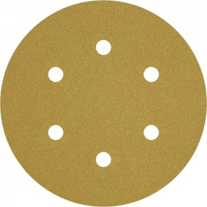 Круг шлифовальный на липучке PAPER GOLD (5 шт; 150 мм; 6 отверстий; P180) NAPOLEON npg5-150-6-180