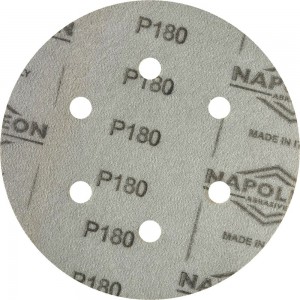 Круг шлифовальный на липучке PAPER GOLD (5 шт; 150 мм; 6 отверстий; P180) NAPOLEON npg5-150-6-180