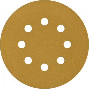 Круг шлифовальный на липучке PAPER GOLD (5 шт; 125 мм; 8 отверстий; P180) NAPOLEON npg5-125-8-180