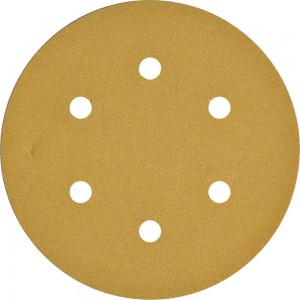 Круг шлифовальный на липучке PAPER GOLD (5 шт; 150 мм; 6 отверстий; P280) NAPOLEON npg5-150-6-280