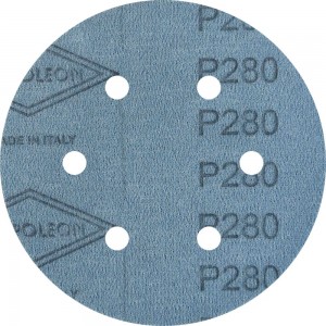 Круг шлифовальный на липучке FILM (5 шт; 150 мм; 6 отверстий; P280) NAPOLEON npf5-150-6-280