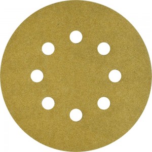 Круг шлифовальный на липучке PAPER GOLD (5 шт; 125 мм; 8 отверстий; P280) NAPOLEON npg5-125-8-280