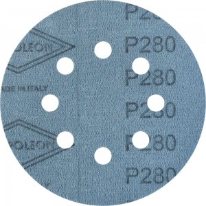 Круг шлифовальный на липучке FILM (5 шт; 125 мм; 8 отверстий; P280) NAPOLEON npf5-125-8-280
