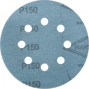 Круг шлифовальный на липучке FILM (5 шт; 125 мм; 8 отверстий; P150) NAPOLEON npf5-125-8-150