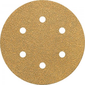 Круг шлифовальный на липучке PAPER GOLD (5 шт; 150 мм; 6 отверстий; P80) NAPOLEON npg5-150-6-080