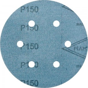 Круг шлифовальный на липучке FILM (5 шт; 150 мм; 6 отверстий; P150) NAPOLEON npf5-150-6-150