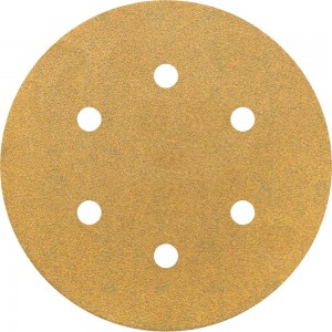 Круг шлифовальный на липучке PAPER GOLD (5 шт; 150 мм; 6 отверстий; P150) NAPOLEON npg5-150-6-150