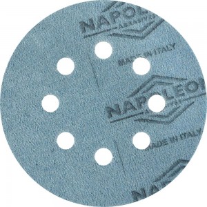 Набор шлифовальных кругов на липучке УЛЬТРАТОНКОЕ шлифование 5 шт, 125 мм, P800-2000, 8 отверстий NAPOLEON npf-ultrafine-125-8