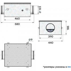 Канальный круглый шумоизолированный вентилятор Naveka VS(AC1/D)- 125 Compact УН-00005986