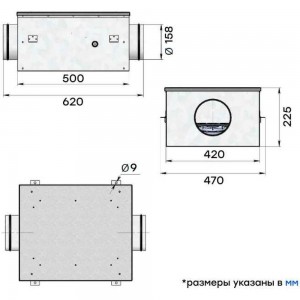 Канальный круглый шумоизолированный вентилятор Naveka VS(AC1/D)- 160 Compact УН-00005897