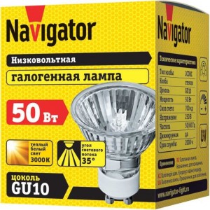 Галогенная лампа Navigator 94 208 JCDRC 50W GU10 230V 2000h 4607136942080 128308