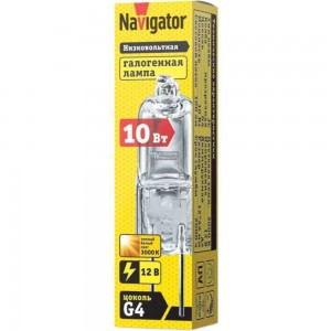 Галогенная лампа Navigator 94 209 JC 10W clear G4 12V 2000h 4607136942097 128317
